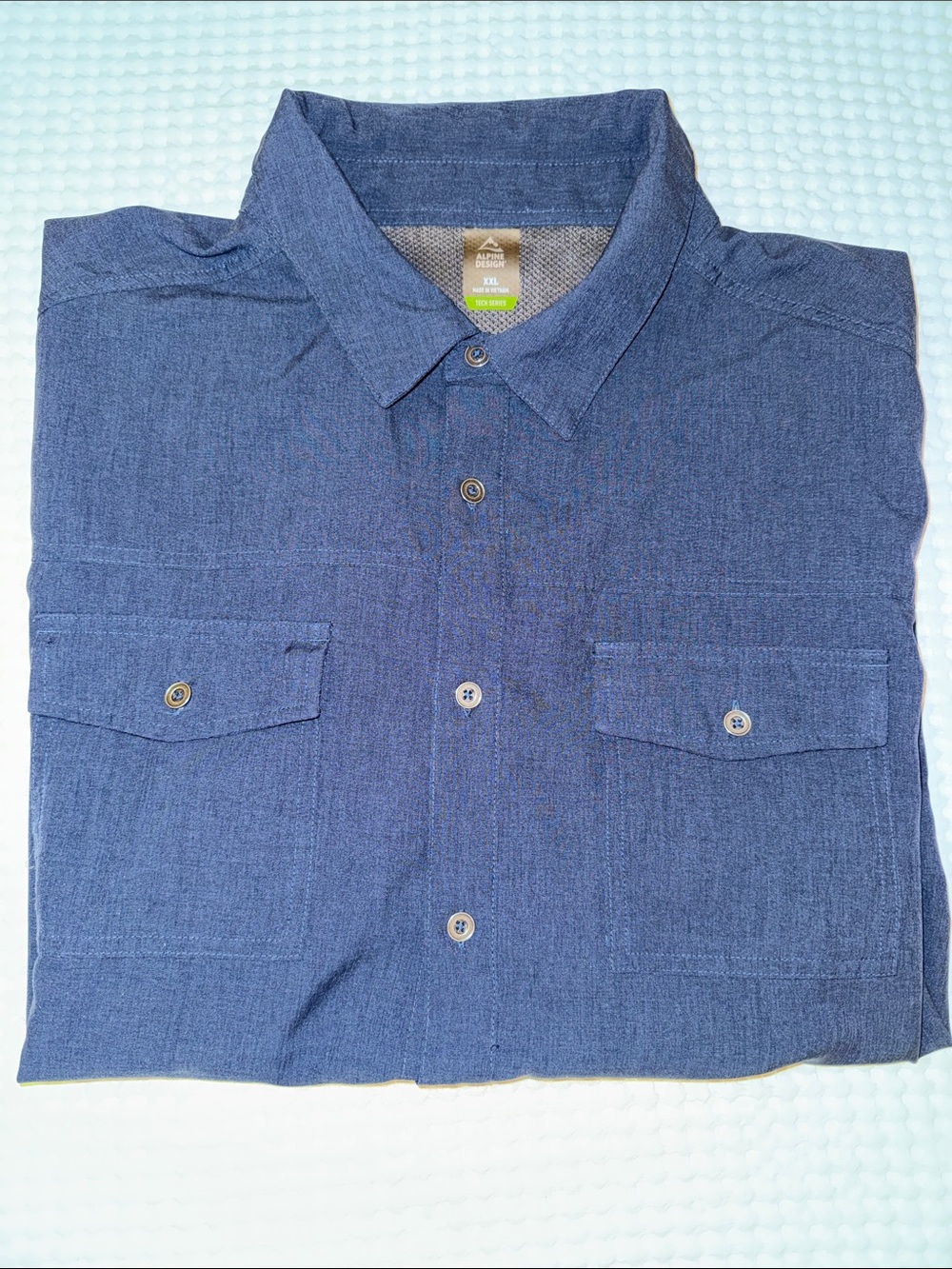 Alpine Design Men’s XXL Navy Blue Button Down